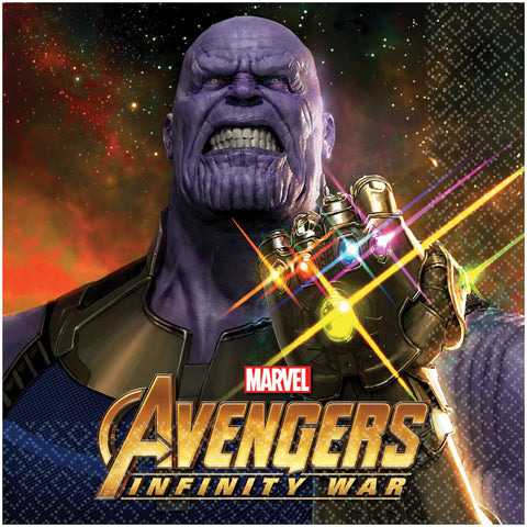 6.5" Marvel Infinity War Lunch Napkins - Pack of 16