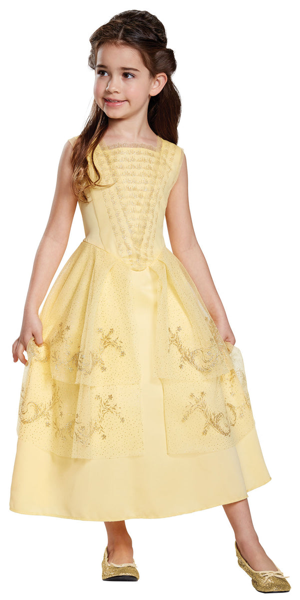 live action belle dress Girl's Belle Ball Gown Classic Costume