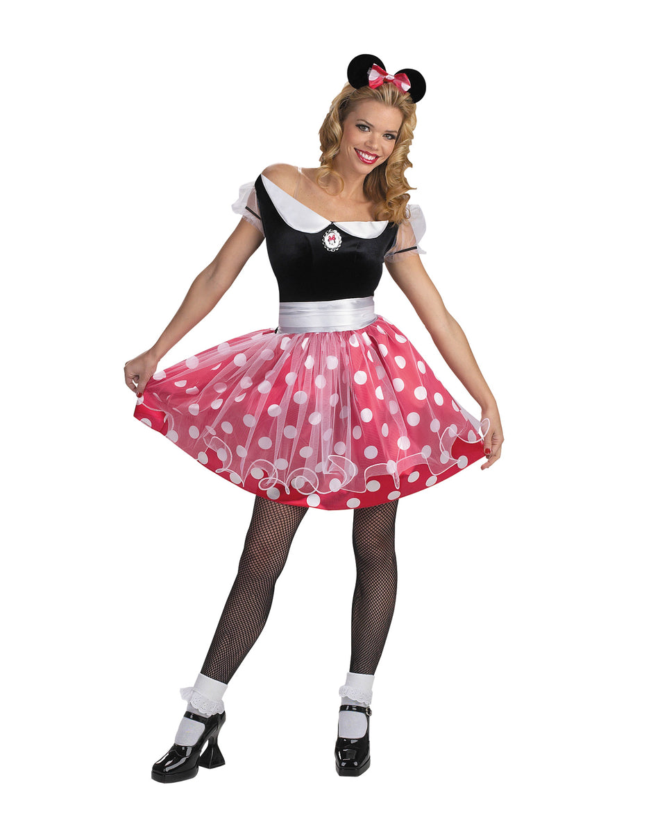 Women's Minnie Mouse Deluxe Costume – Halloween Hallway Women's Minnie Mouse Deluxe Costume – Halloween Hallway