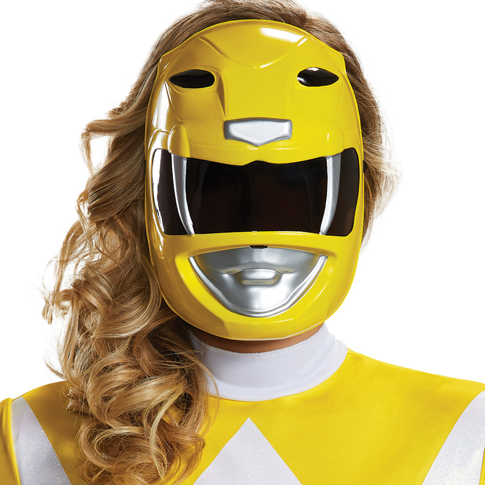 gold ranger motorcycle helmet Yellow Ranger Mask - Adult