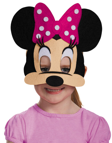 Child's Pink Minnie Mouse Felt Mask
