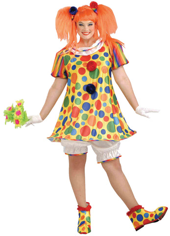 Women's Plus Size Giggles the Clown Costume