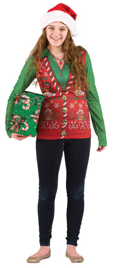 Ladie's Ugly Christmas Vest – Halloween Hallway