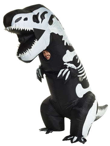 Adult Skeleton T-Rex Inflatable Costume