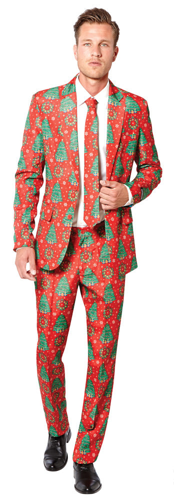Men's Red Christmas Suit – Halloween Hallway