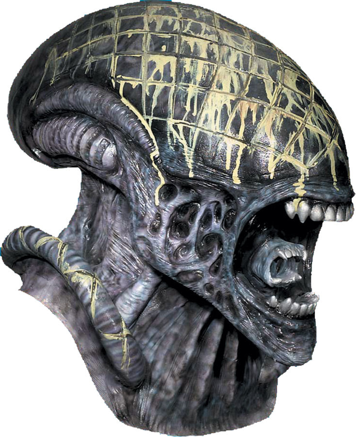 evne Tap Kompleks Deluxe Alien Overhead Latex Mask - Alien vs. Predator – Halloween Hallway