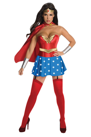 Women's Deluxe Wonder Woman Corset Costume