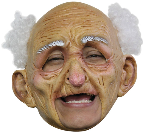 Deluxe Old Man Chinless Latex Mask