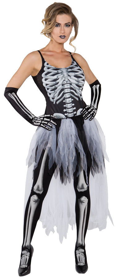 Women's Sexy Skeleton Costume  Halloween Hallway