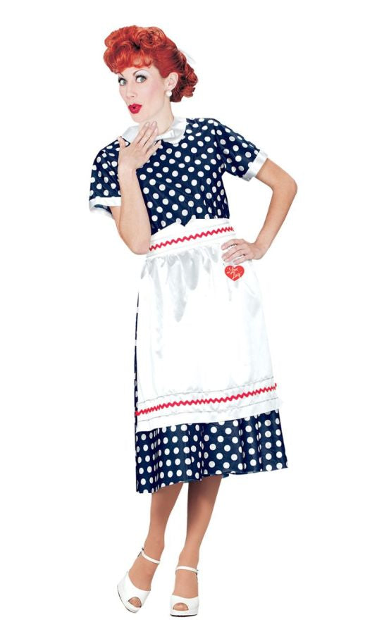 Women's Plus Size I Love Lucy Polka Dot Dress – Halloween Hallway