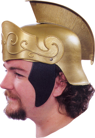 Roman Helmet Gold with Gold Crest