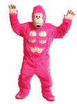 Comical Pink Gorilla Mascot