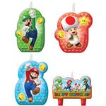 Super Mario Candle Set - Pack of 4