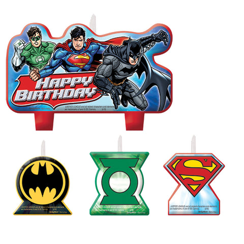 Justice League Candle Set - Pack of 4