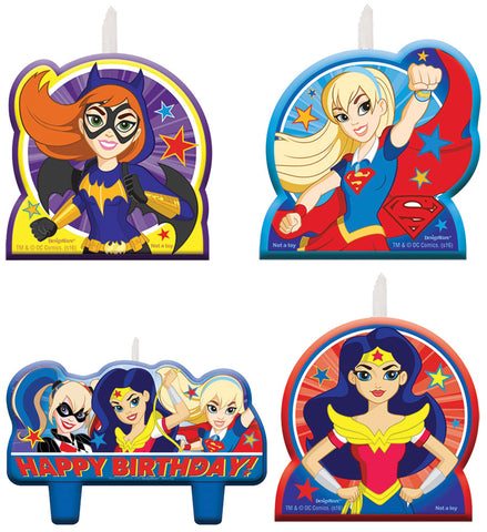 DC Superhero Girls Candle Set - Pack of 4
