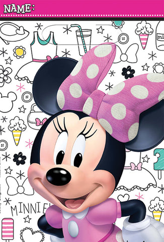 Minnie Helpers Folded Loot Bags - Pack of 8