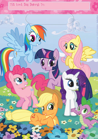 My Little Pony Folded Loot Bags - Pack of 8