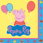 5" Peppa Pig Bev Napkins - Pack of 16