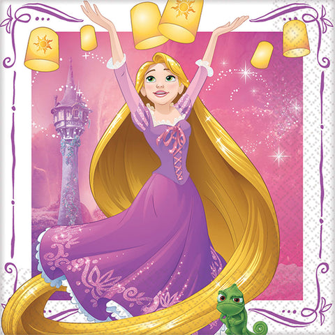 5" Disney Rapunzel Bev Napkin - Pack of 16