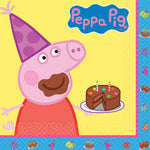 6.5" Peppa Pig Lunch Napkins - Pack of 16