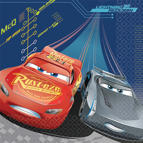 6.5" Disney Cars 3 Lunch Napkin - Pack of 16