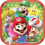 7" Super Mario Square Plates - Pack of 8