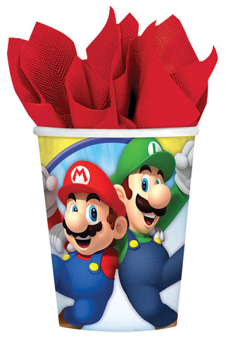 9oz Super Mario Cups - Pack of 8