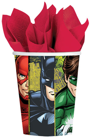 9oz Justice League Cups - Pack of 8