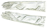 Metallic Elbow-Length Gloves