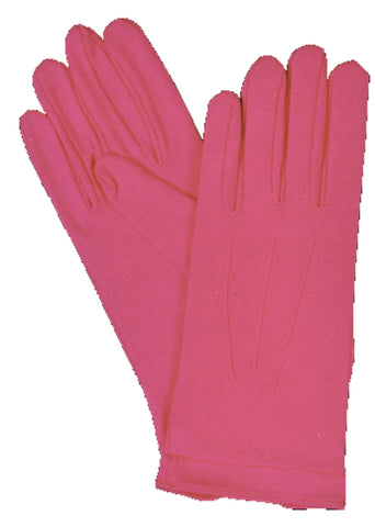 Hot Pink Nylon Gloves with Snap