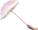 33" Lace Parasol With Ruffle