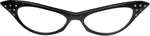 Black 50s Rhinestone  Glasses