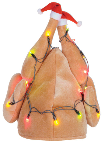 Light-Up Christmas Turkey Hat