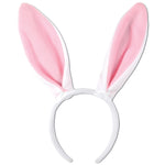 Bunny Ears White with Pink Lining
