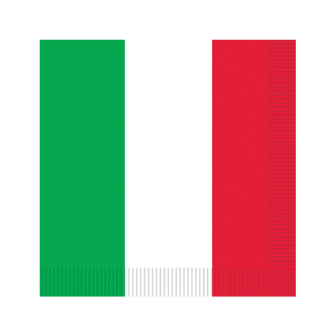 Red White Green Luncheon Napkins