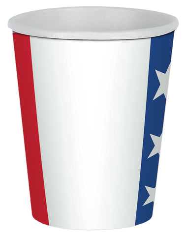 Patriotic Beverage Cups 9oz - Pack of 8