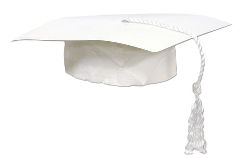 Graduate Cap White