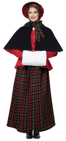 Women's Holiday Caroler Costume