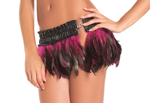 Feather Mini Skirt