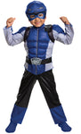 Boy's Blue Ranger Muscle Costume - Beast Morphers