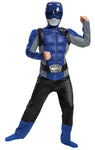 Boy's Blue Ranger Muscle Costume - Beast Morphers