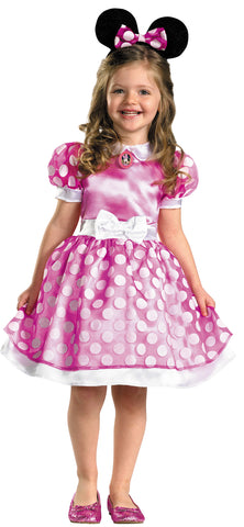Girl's Pink Minnie Mouse Classic Costume
