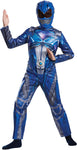 Boy's Blue Ranger Classic Costume - Power Rangers Movie 2017