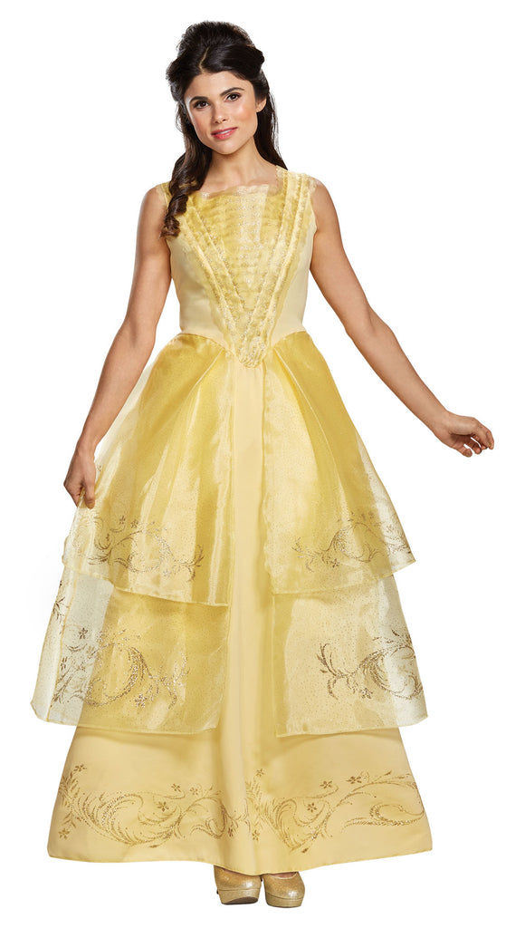 Women's Belle Ball Gown Deluxe Costume - Beauty & The Beast Live Actio Halloween Hallway Women's Belle Ball Gown Deluxe Costume - Beauty & The Beast Live Actio Halloween Hallway