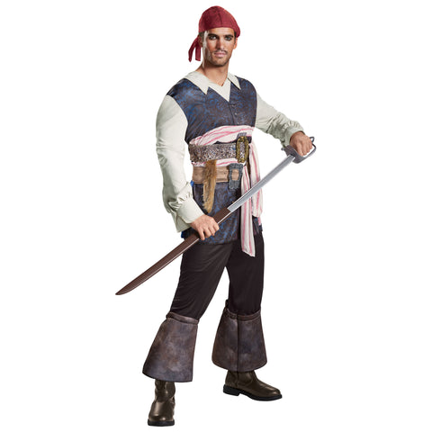 Men's Captain Jack Classic Costume - Pirates Of The Caribbean 5