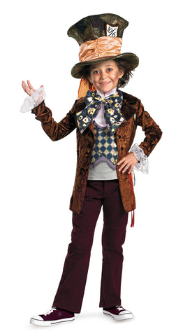 Boy's Mad Hatter Deluxe Costume - Alice In Wonderland Movie