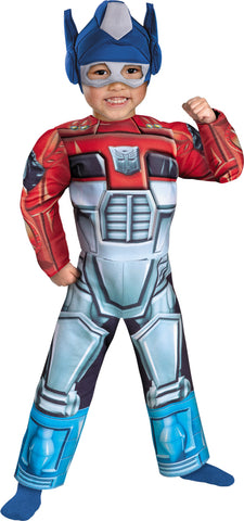 Boy's Optimus Prime Rescue Bot Toddler Muscle Costume