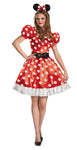 Women's Red Minnie Classic Costume