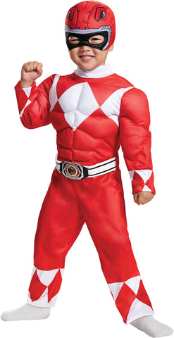 Red Power Ranger Muscle Costume - Mighty Morphin