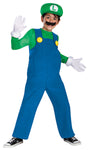 Boy's Luigi Deluxe Costume - Super Mario Brothers